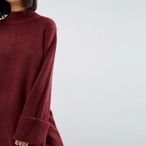 ASOS knitted turtleneck swing dress